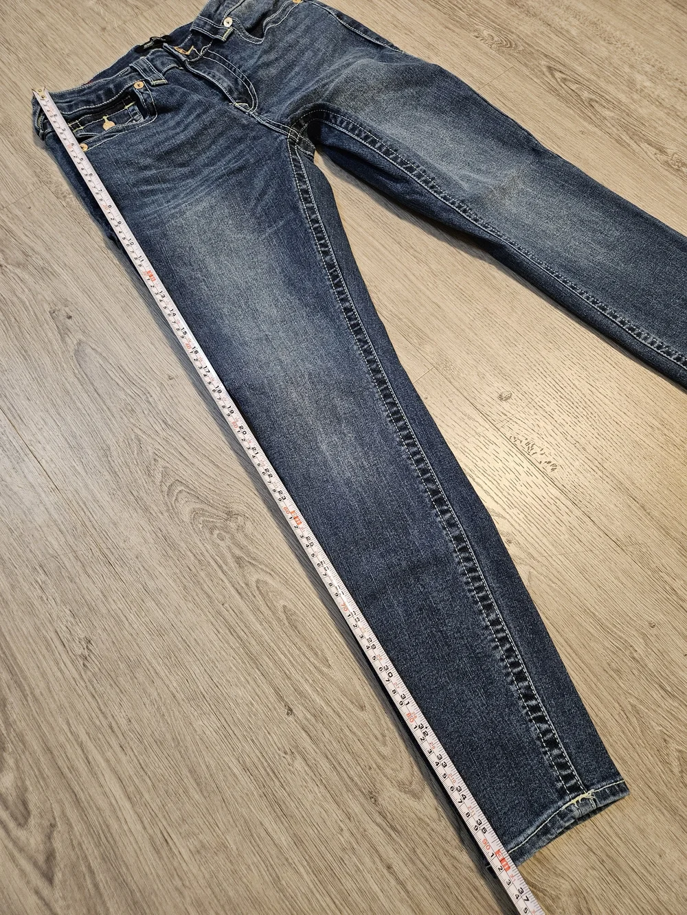 True Religion Women's Indigo Jennie Curvy Skinny Jeans - Signature Pockets - Picture 10 of 13
